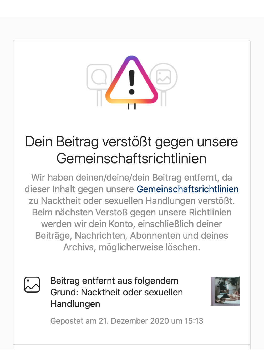 Censorship Instagram BERLINABLE