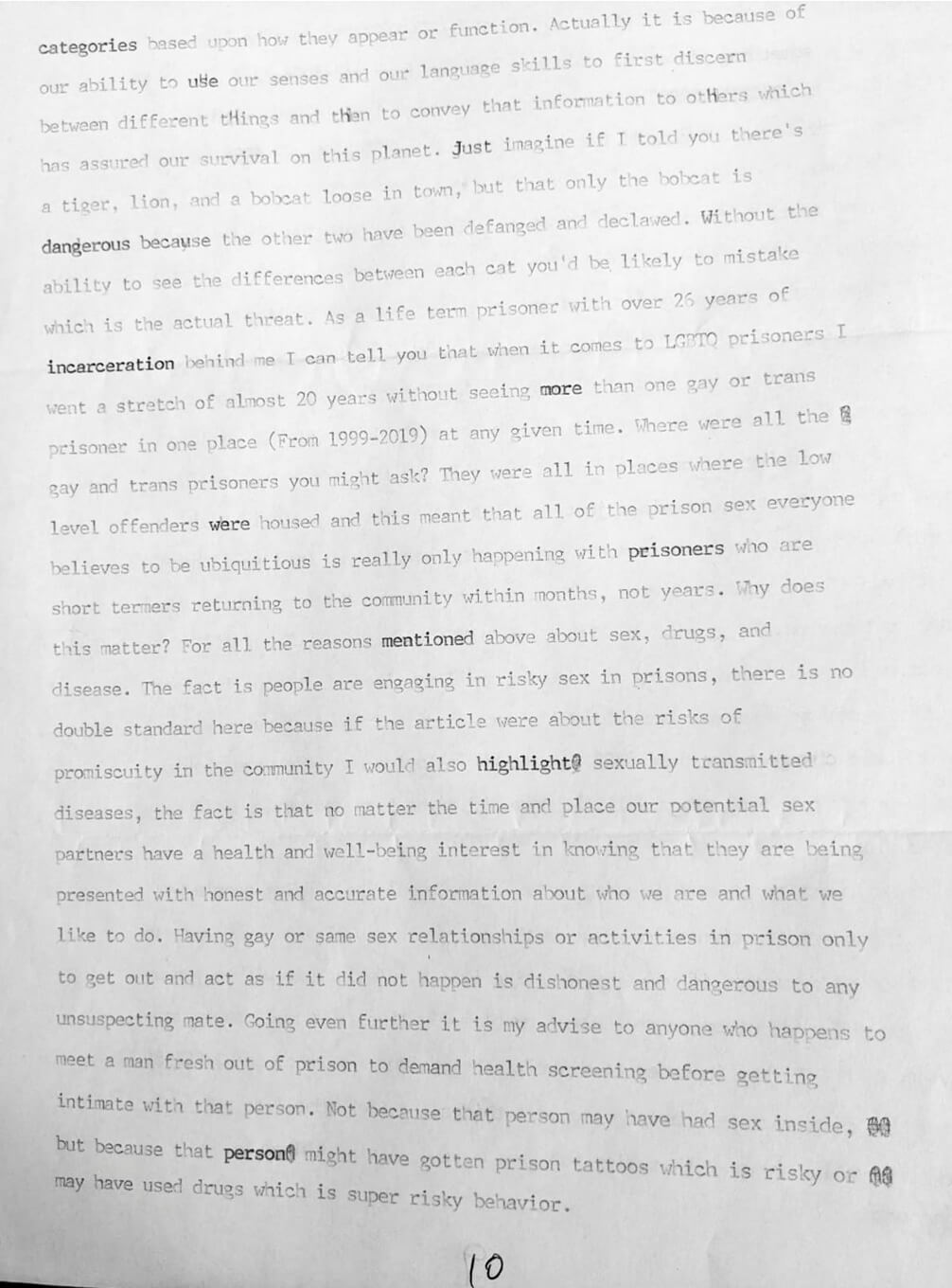 LGBTQ relations in prison