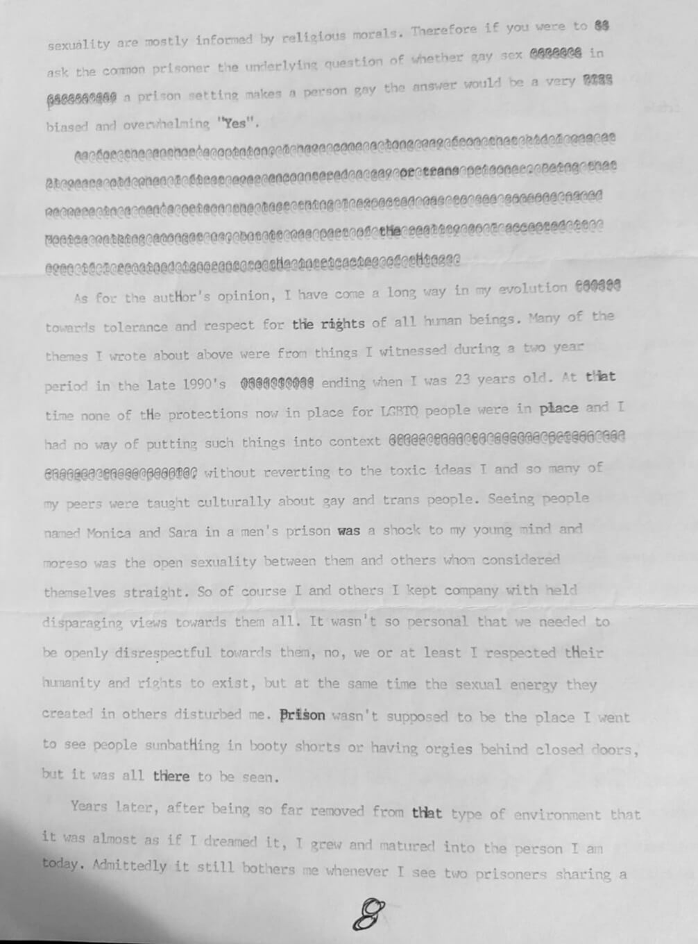 LGBTQ relations in prison