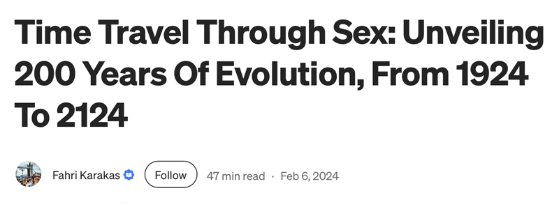 200 years of sexuality and cultural evolution