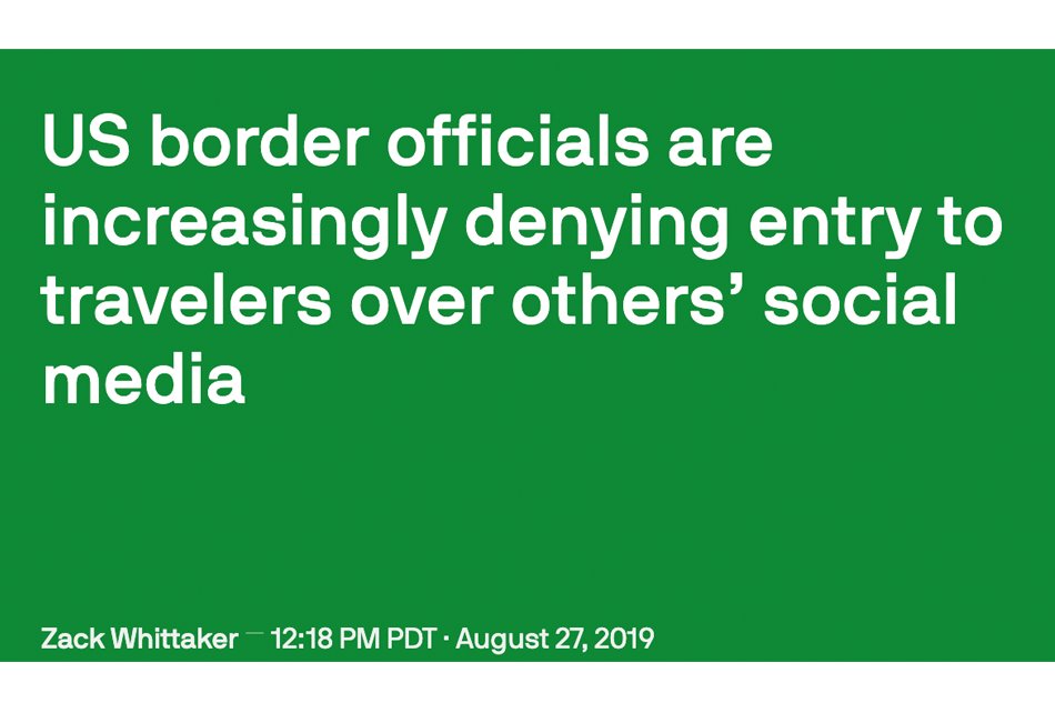 US denies entry over posts